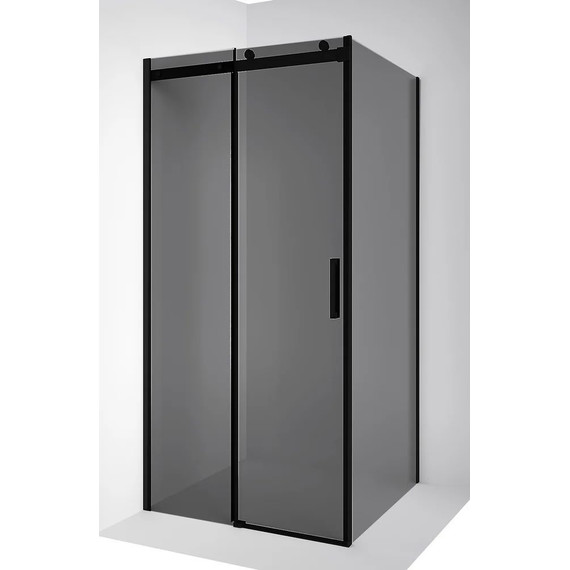 Душевое ограждение Ambassador Benefit 130x110 см 19022202HBB-110HBB (стекло 8 мм) чёрный/тонированное - фото 