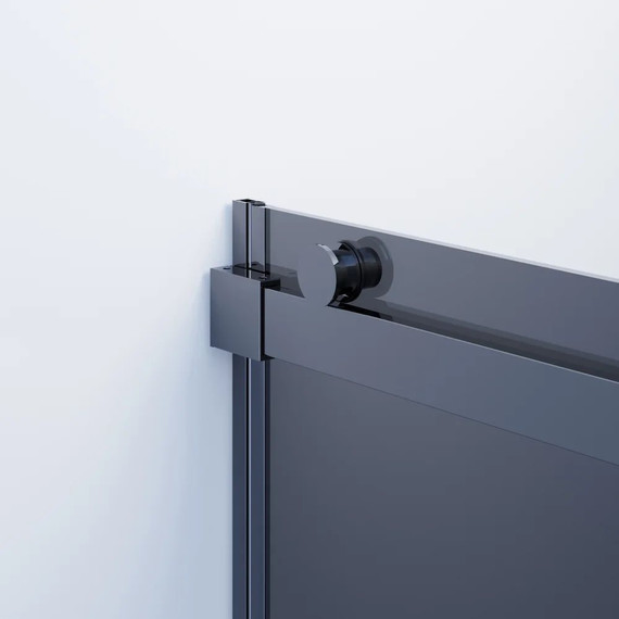 Душевое ограждение Ambassador Benefit 120x110 см 19022201HBB-110HBB (стекло 8 мм) чёрный/тонированное - фото 4