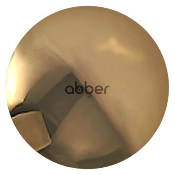 Декоративная крышка на слив для раковины Abber AC0014GG, золото - фото 