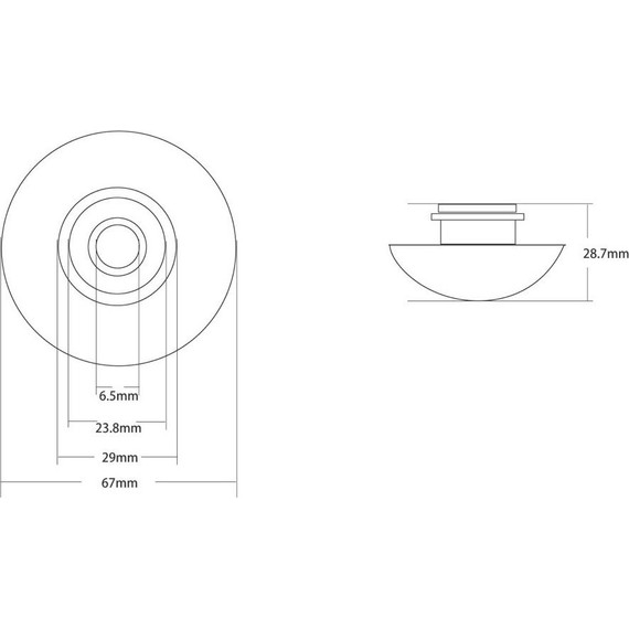 Декоративная крышка на слив для раковины Abber AC0014MCG, светло-зелёный матовый - фото 3