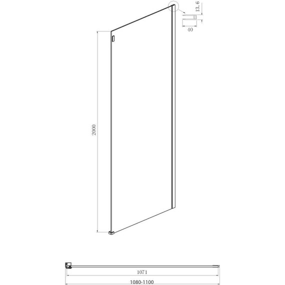 Душевое ограждение Ambassador Benefit 160x110 см 19021105HX-110HX (стекло 8 мм) хром/прозрачное - фото 6
