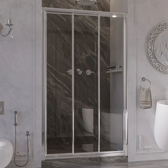 Душевая дверь Ambassador Forsa 100 см 17021101NX, хром/прозрачное - фото 2