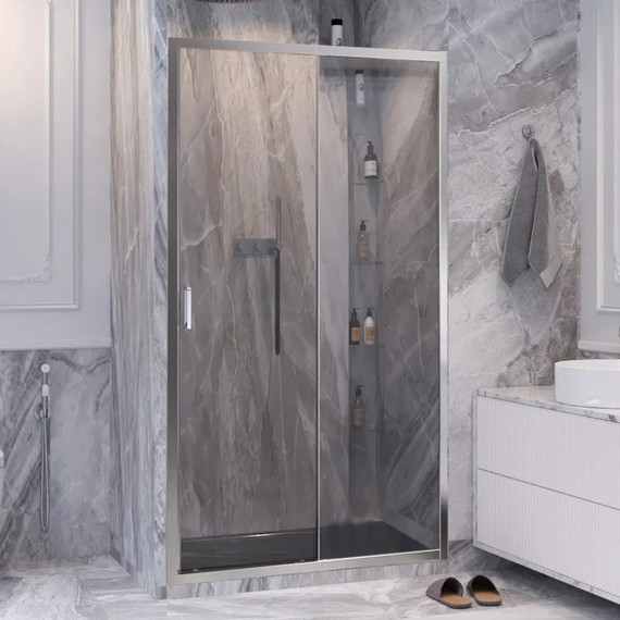 Душевая дверь Ambassador Forsa 100 см 17021116AX, хром/прозрачное - фото 