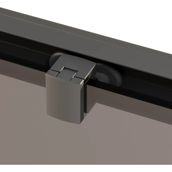 Душевая дверь Ambassador Forsa 100 см 17021216AB, чёрный/прозрачное - фото 3