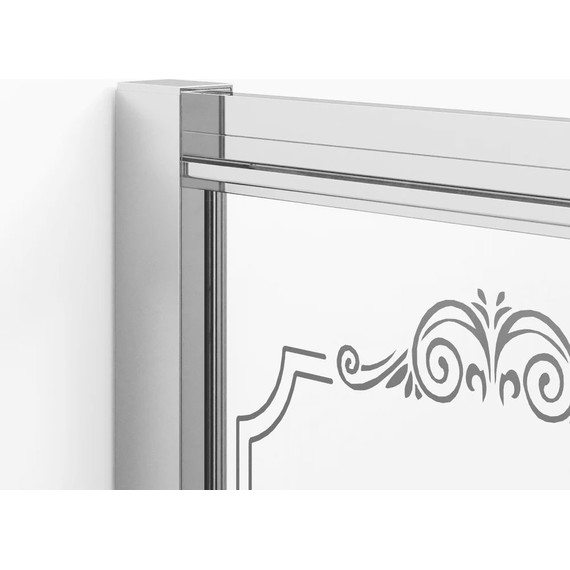 Душевое ограждение Ambassador Royal 120x90 см 18015102, хром/белое - фото 4