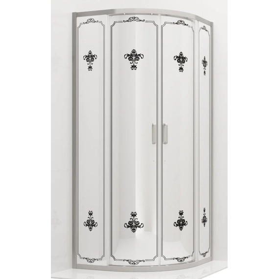 Душевое ограждение Ambassador Royal 90x90 см 18015106, хром/белое - фото 