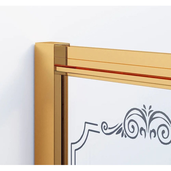 Душевое ограждение Ambassador Royal 90x90 см 18015306, золото/белое - фото 4