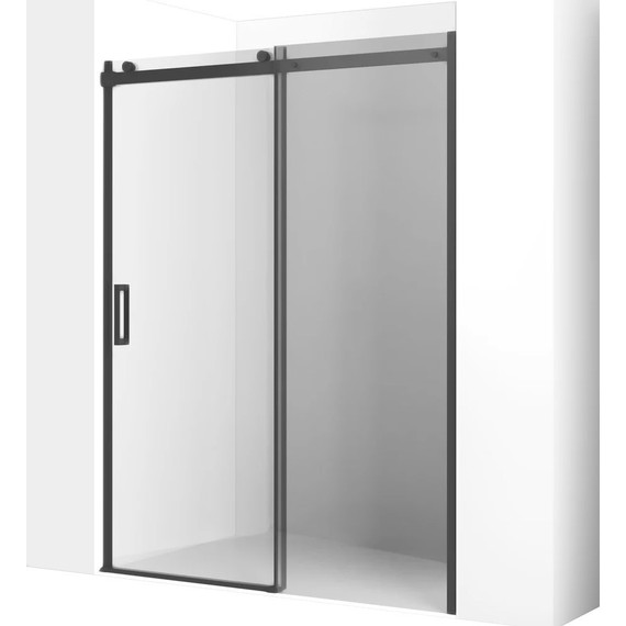 Душевая дверь Ambassador Benefit 150 см 19021204HB (стекло 8 мм) чёрный/прозрачное - фото 