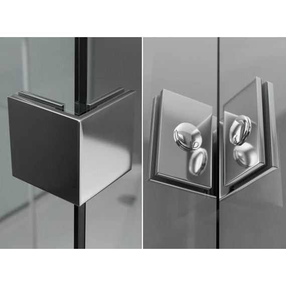 Душевая перегородка Ambassador Walk-in 90 см 15031105 с кронштейном (стекло 8 мм) хром/прозрачное - фото 6