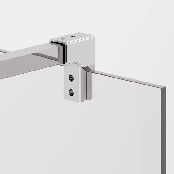 Душевая перегородка Ambassador Walk-in 90 см 15031136 с кронштейном (стекло 8 мм) хром/прозрачное - фото 4