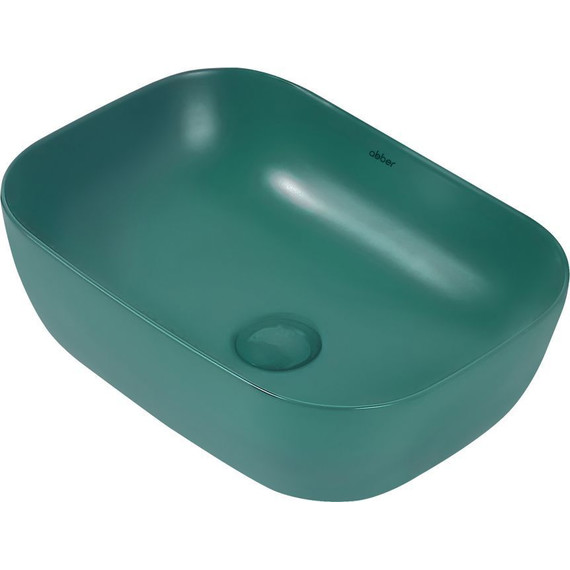 Раковина-чаша Abber Rechteck 46 см AC2200MBG, темно-зеленый матовый - фото 