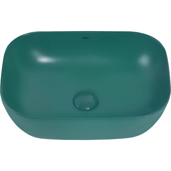 Раковина-чаша Abber Rechteck 46 см AC2200MBG, темно-зеленый матовый - фото 4