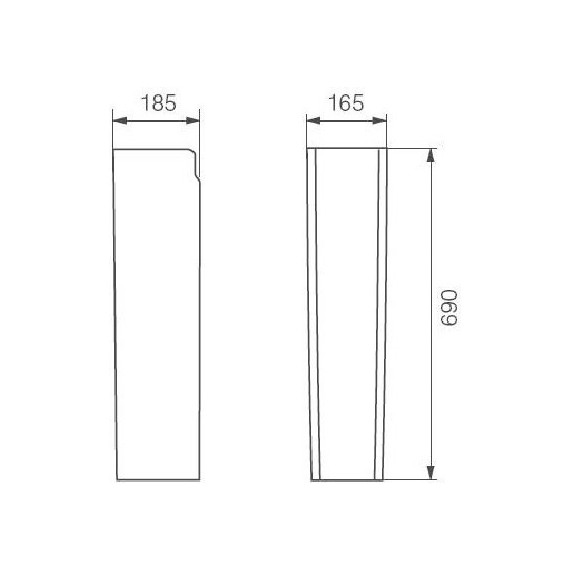 Пьедестал Cersanit Carina PO-CAR50/55/60 - фото 2