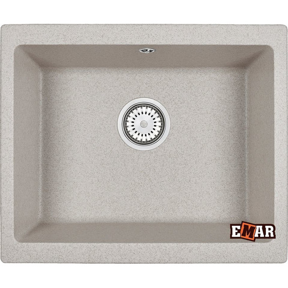 Кухонная мойка Emar EMQ-1555.P, барит, Цвет производителя: барит - фото 