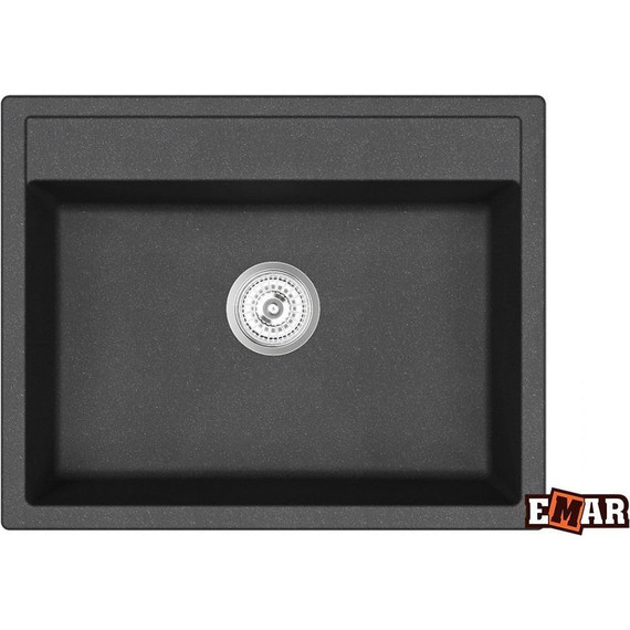 Кухонная мойка Emar EMQ-1640.Q, оникс, Цвет производителя: оникс - фото 