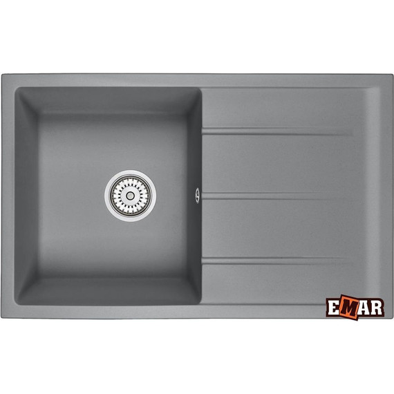 Кухонная мойка Emar EMQ-1800.Q, алмаз, Цвет производителя: алмаз - фото 