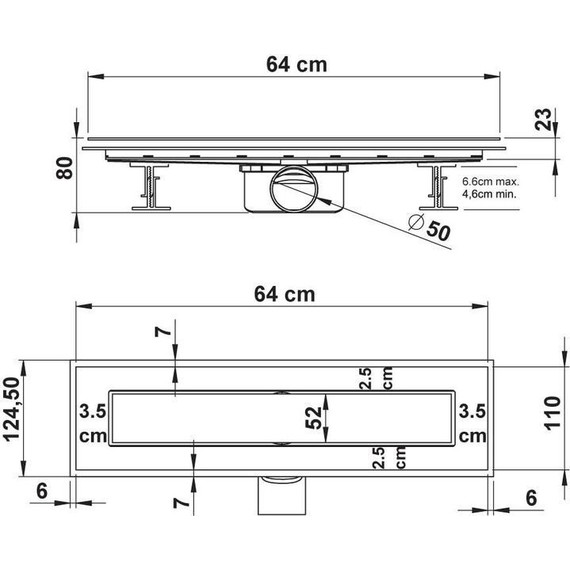 Трап Vincea Say Anzer Duz 60 см SAY.72.2.60.STN, сатин, Цвет производителя: сатин, Размер трапа: 600 - фото 5