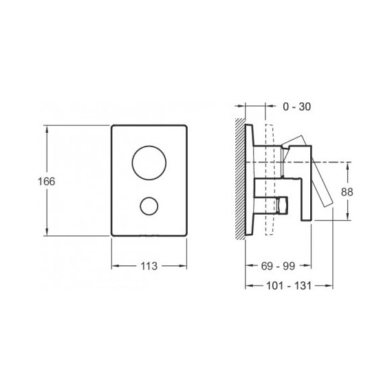 Смеситель для ванны Jacob Delafon Stillness E98723-CP - фото 2
