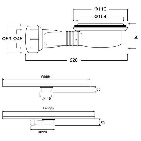 Сифон для душевого поддона Vincea Vsph-D132 - фото 4