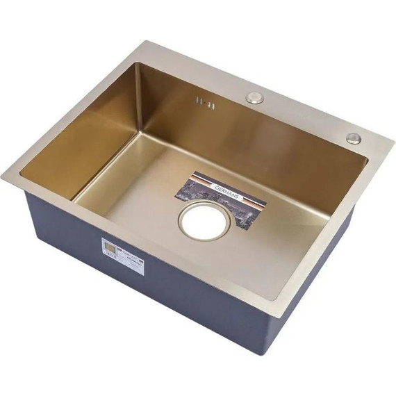 Кухонная мойка Gerhans K36050G 1 мм, золото, Цвет производителя: золото - фото 2