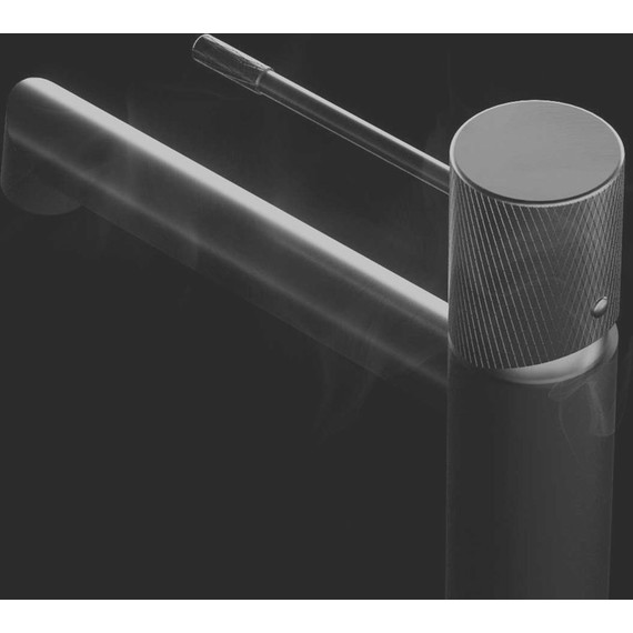 Смеситель для раковины высокий Vincea Desire VBF-1D2MB, черный матовый - фото 3