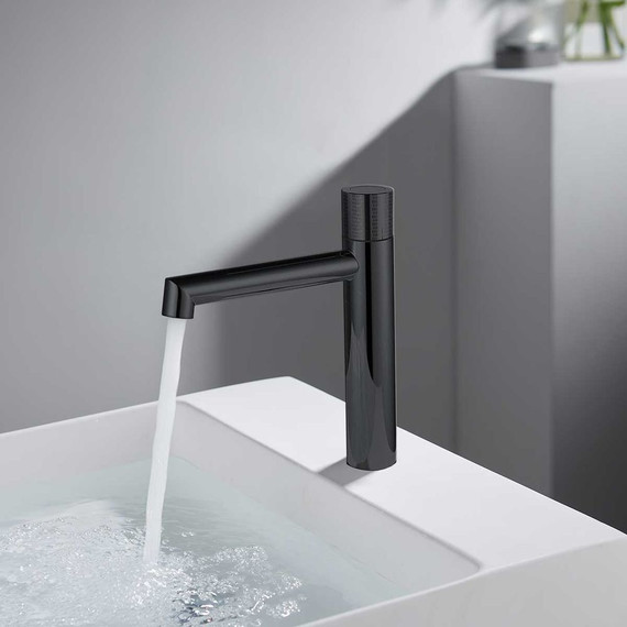 Смеситель для раковины Vincea Desire VBF-1D3MB, черный матовый - фото 2