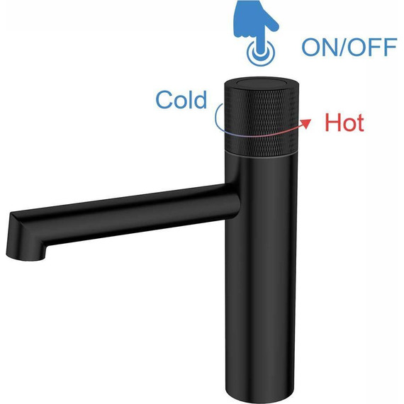 Смеситель для раковины Vincea Desire VBF-1D3MB, черный матовый - фото 6