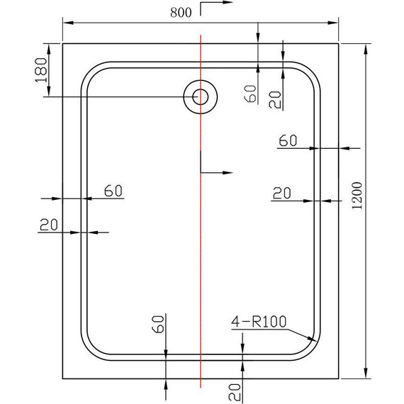 Поддон акриловый Vincea 120х80 см VST-2AR-8012 - фото 3