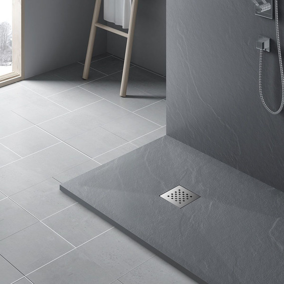 Поддон каменный Vincea 130х90 см VST-4SR9013G, серый - фото 2