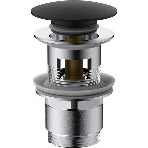 Донный клапан Vincea DPU-1B01MB, черный матовый - фото 