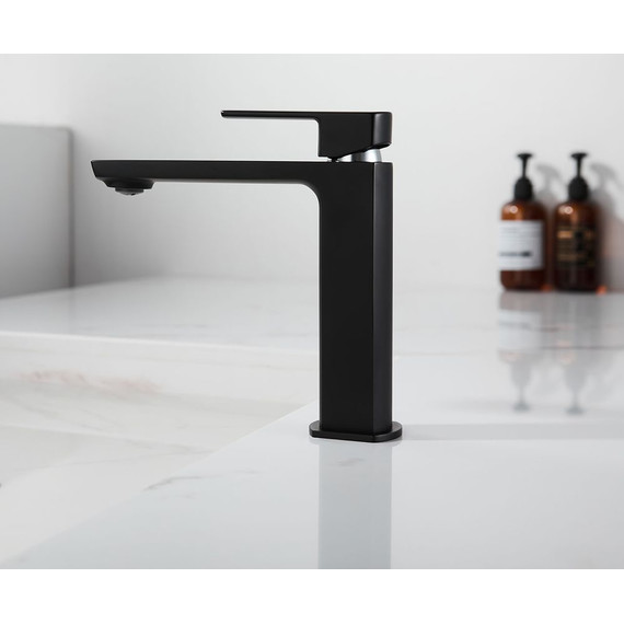 Смеситель для раковины Vincea Next VBF-1N1MB, черный матовый - фото 3