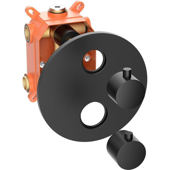 Душевая система для душа с термостатом Vincea VSFW-101TMB, черный матовый - фото 6