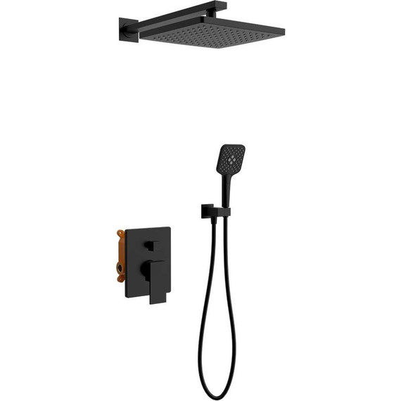 Душевая система для душа Vincea Next VSFW-1N1MB, черный матовый - фото 
