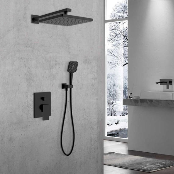 Душевая система для душа Vincea Next VSFW-1N1MB, черный матовый - фото 2