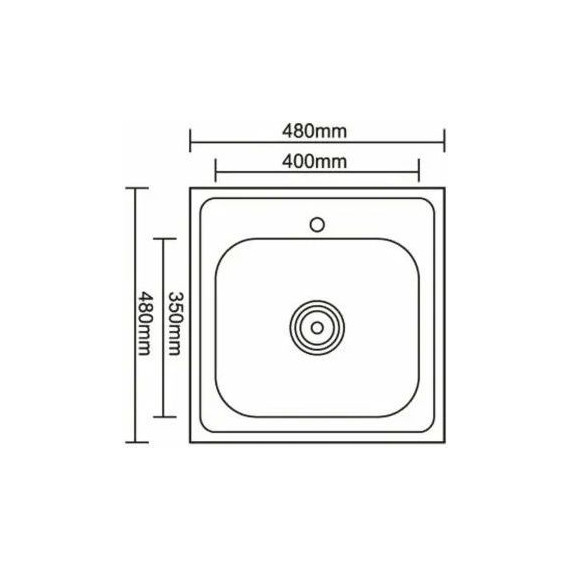 Кухонная мойка Ledeme L94848 0,8 мм - фото 2