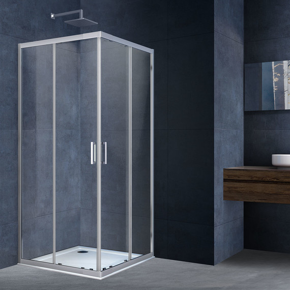 Душевое ограждение Vincea Rapid 90-100x90-100 см VSS-3R90/10CL, хром/прозрачное - фото 