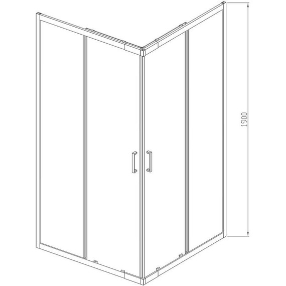 Душевое ограждение Vincea Rapid 80-90x80-90 см VSS-3R80/90CL, хром/прозрачное - фото 9