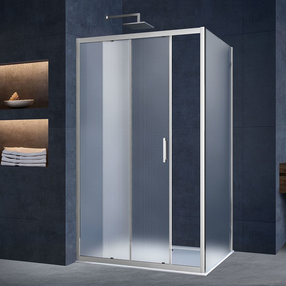 Душевое ограждение Vincea Alpha 130x80 см VSR-3AL8013MT, хром/текстурное - фото 