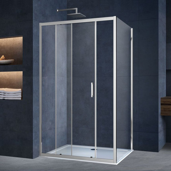 Душевое ограждение Vincea Alpha 110x90 см VSR-3AL9011CL, хром/прозрачное - фото 