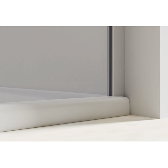 Душевая дверь Vincea Extra 100-110 см VDP-1E1011CLB (стекло 8 мм), черный/прозрачное - фото 5