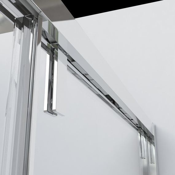 Душевое ограждение Vincea Lugano 160x90 см VSR-1L9016CL-1 (стекло 8 мм), хром/прозрачное - фото 2