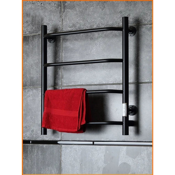 Полотенцесушитель электрический Тругор Пэк сп 6 ВГП П4 500х600 мм, чёрный (возможность скрытого подключения) 00-00035959 - фото 4