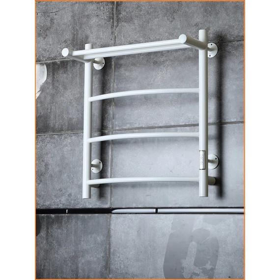 Полотенцесушитель электрический Тругор Пэк сп 5 ВГП с полкой П4 500х600 мм, белый (возможность скрытого подключения) 00-00042749 - фото 3