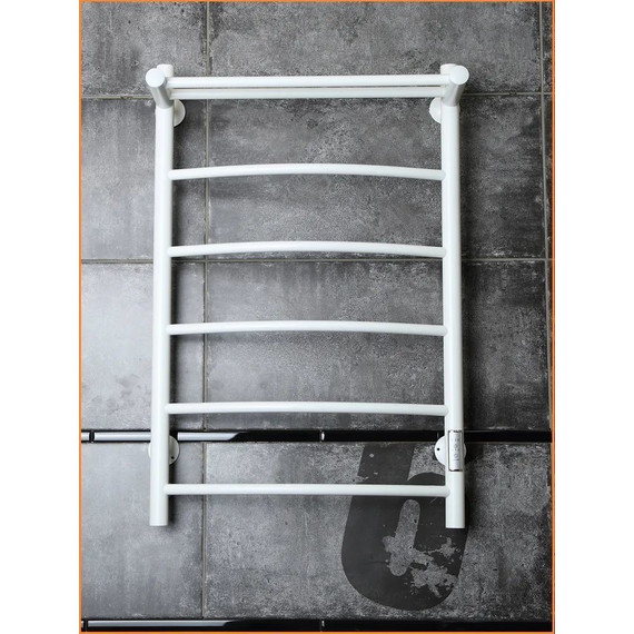 Полотенцесушитель электрический Тругор Пэк сп 5 ВГП с полкой П6 500х800 мм, белый (возможность скрытого подключения) 00-00042756 - фото 3