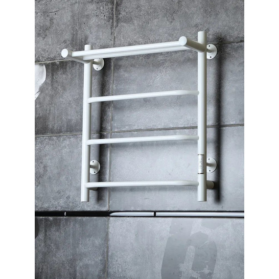 Полотенцесушитель электрический Тругор Пэк сп 6 ВГП с полкой П4 500х600 мм, белый (возможность скрытого подключения) 00-00042761 - фото 2