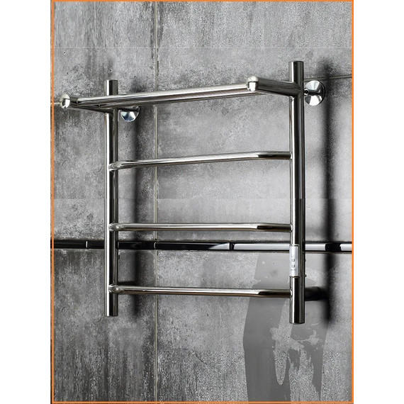 Полотенцесушитель электрический Тругор Пэк сп 6 с полкой П4 400х600 мм (возможность скрытого подключения) 00-00031637 - фото 3