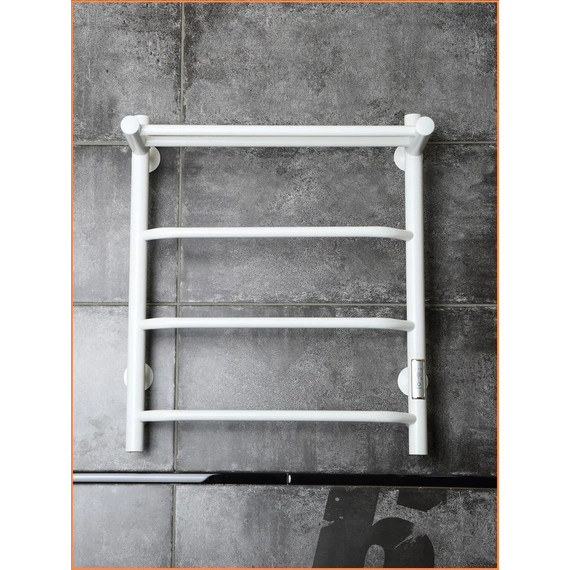Полотенцесушитель электрический Тругор Пэк сп 6 ВГП с полкой П4 500х600 мм, белый (возможность скрытого подключения) 00-00042761 - фото 3