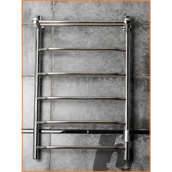 Полотенцесушитель электрический Тругор Пэк сп 6 с полкой П6 400х800 мм (возможность скрытого подключения) 00-00031640 - фото 4