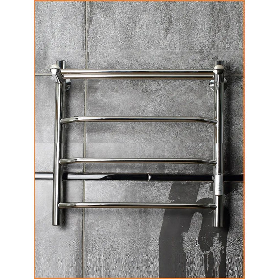 Полотенцесушитель электрический Тругор Пэк сп 6 с полкой П4 400х600 мм (возможность скрытого подключения) 00-00031637 - фото 4