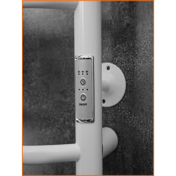 Полотенцесушитель электрический Тругор Пэк сп 6 ВГП с полкой П6 500х800 мм, белый (возможность скрытого подключения) 00-00042762 - фото 5